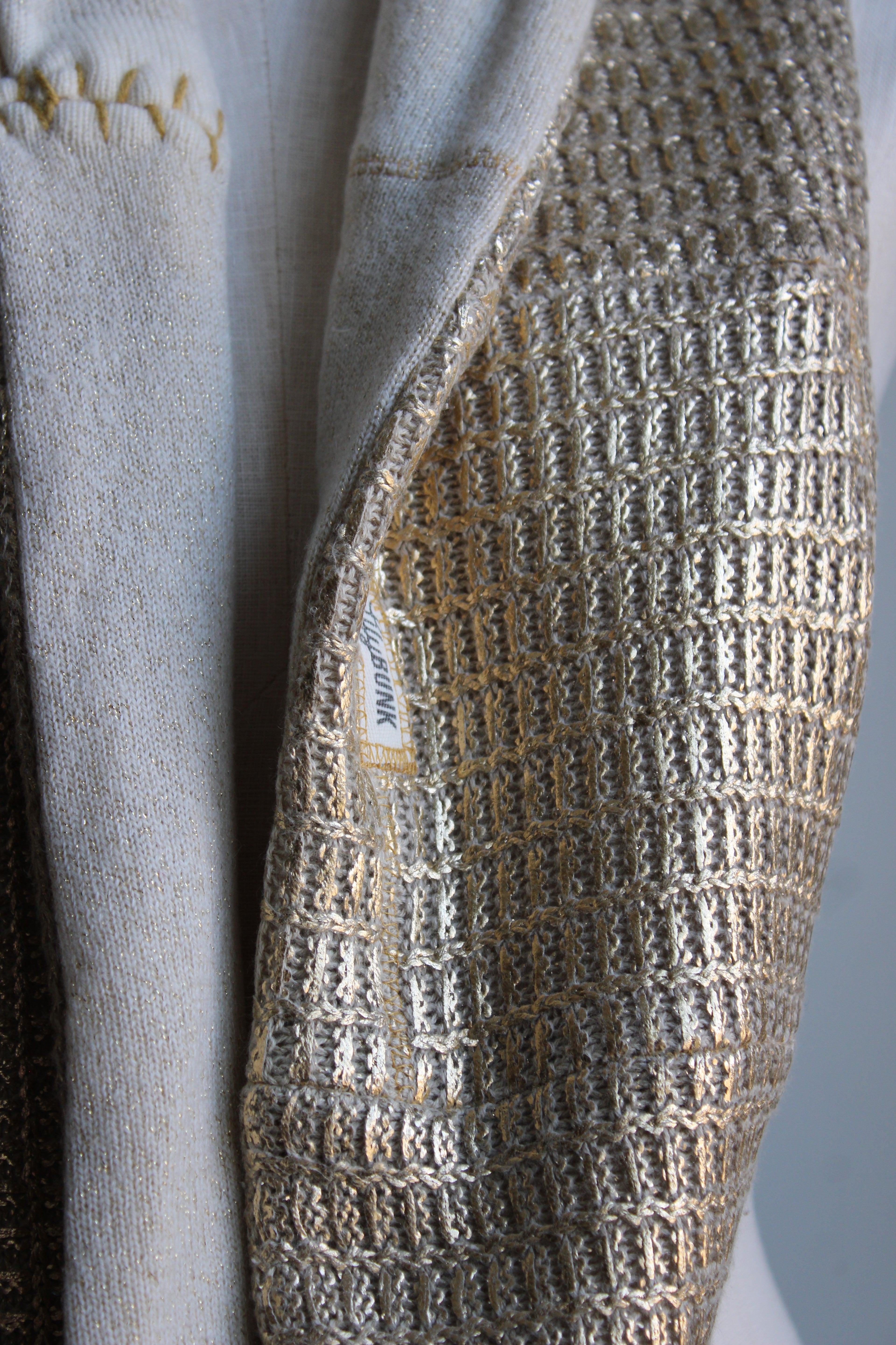 Golden Cream Latte Cashmere Lined Infinity Scarf