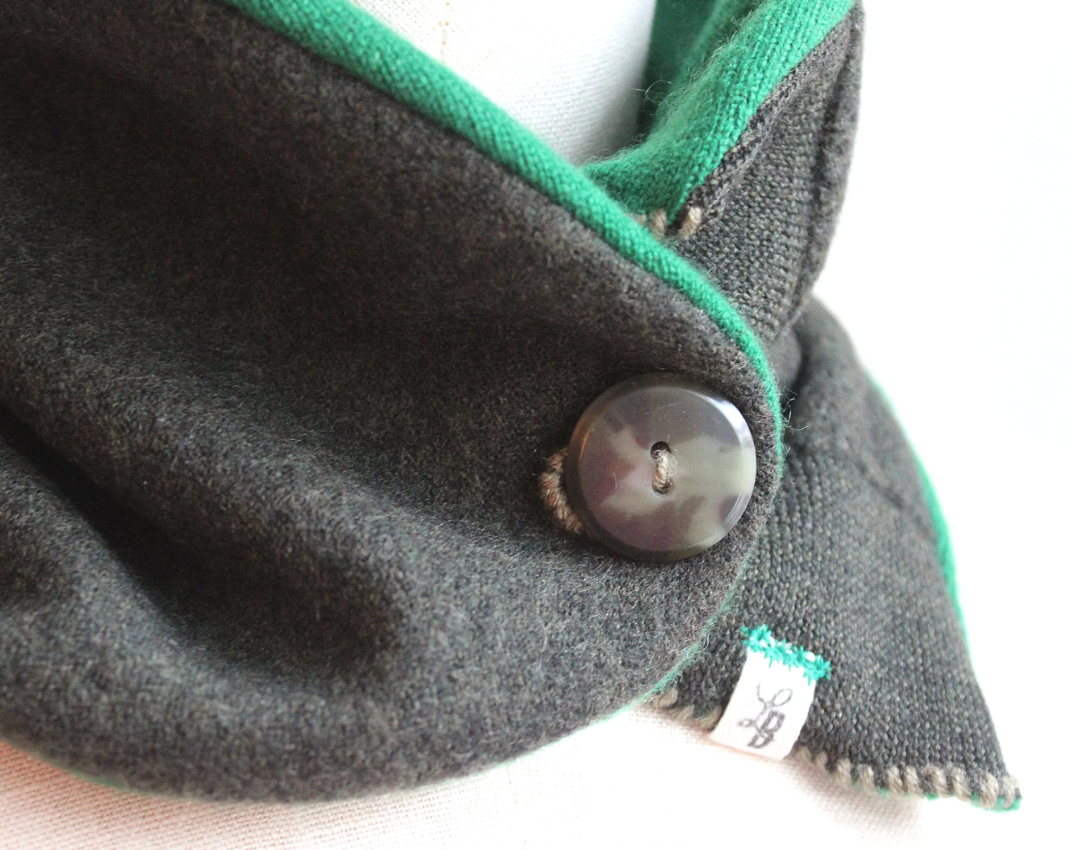 Green's Green Cashmere Lined Neck-Warmer