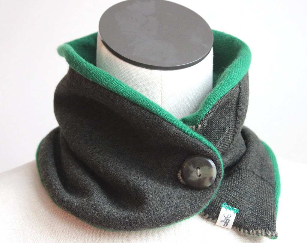 Green's Green Cashmere Lined Neck-Warmer