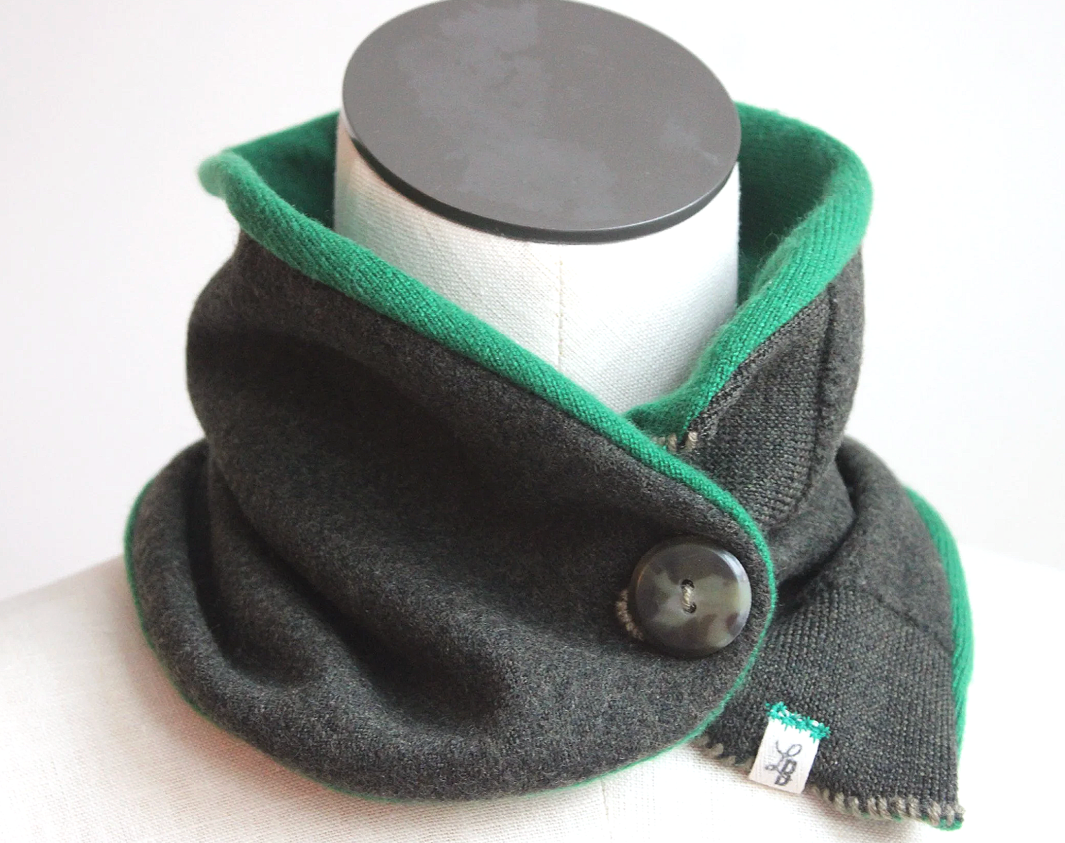Green's Green Cashmere Lined Neck-Warmer
