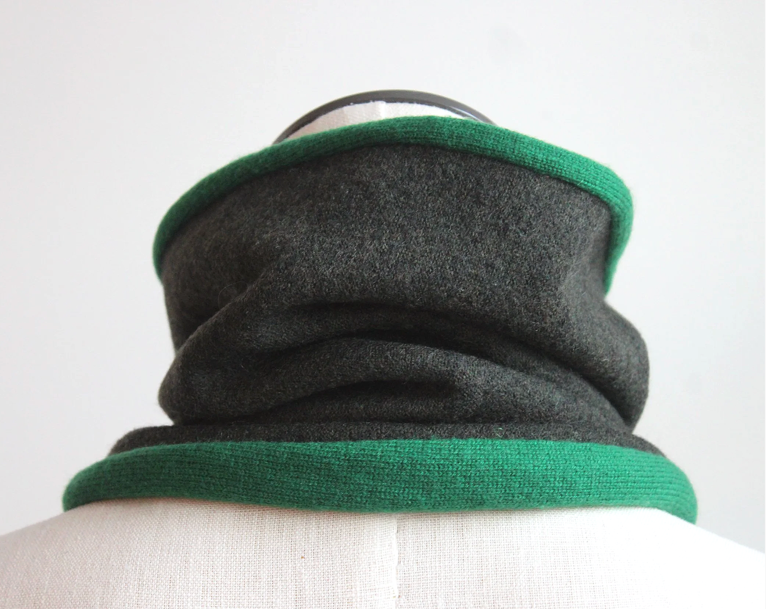 Green's Green Cashmere Lined Neck-Warmer