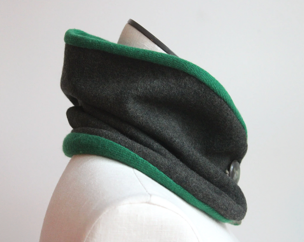 Green's Green Cashmere Lined Neck-Warmer