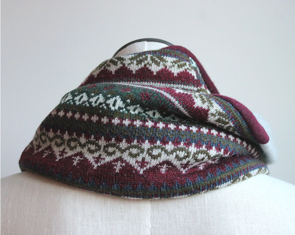 Ski Chalet Cashmere Lined Infinity Scarf