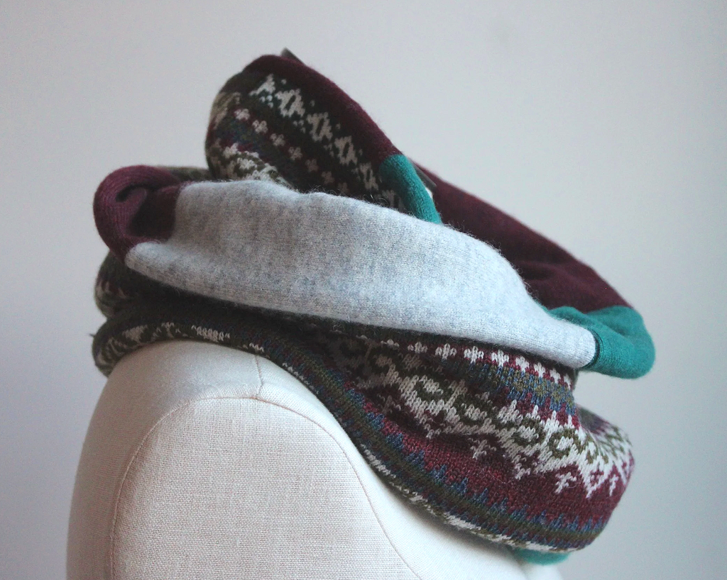 Ski Chalet Cashmere Lined Infinity Scarf