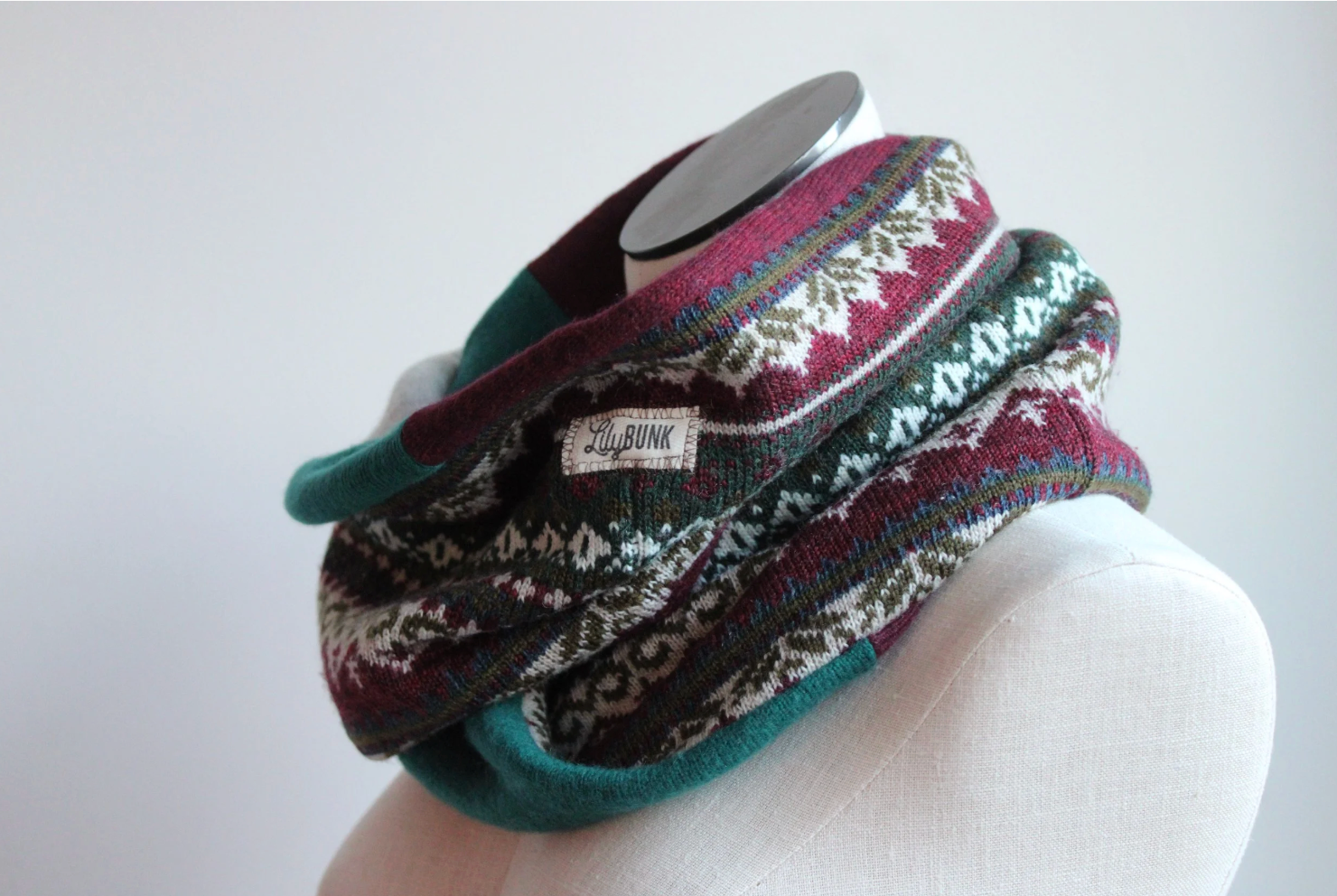 Ski Chalet Cashmere Lined Infinity Scarf