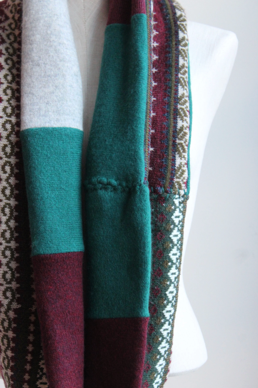 Ski Chalet Cashmere Lined Infinity Scarf