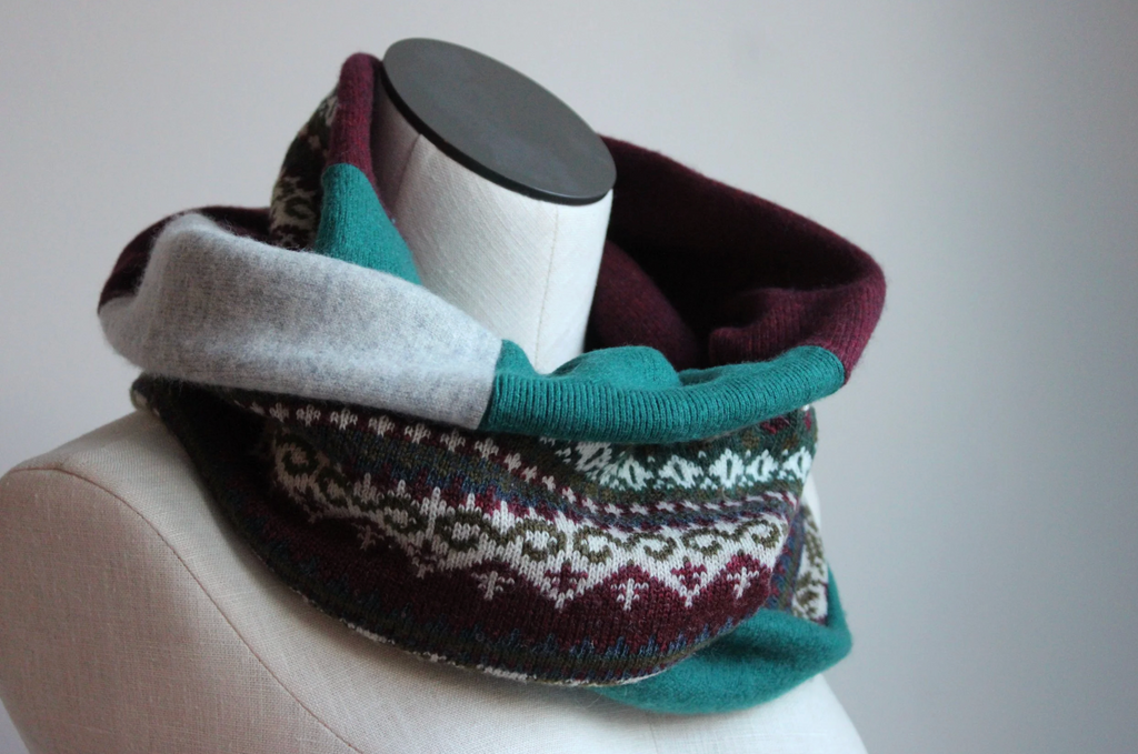 Ski Chalet Cashmere Lined Infinity Scarf