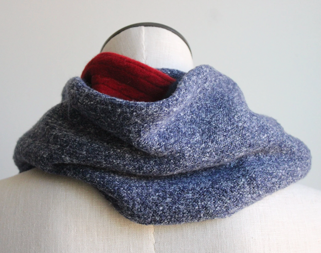 Goalie Stripes Cashmere Lined Infinity Scarf