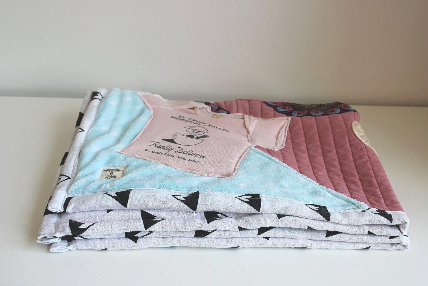 Custom-Made Heirloom LB Baby Stroller Throw