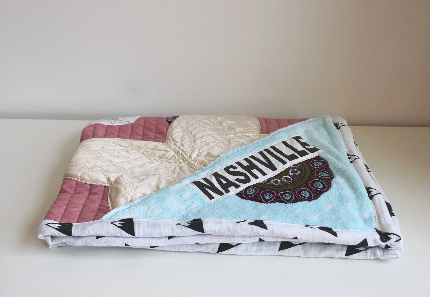 Custom-Made Heirloom LB Baby Stroller Throw