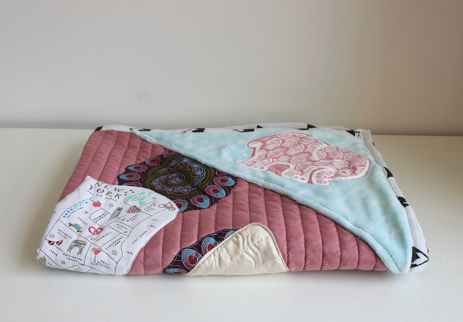 Custom-Made Heirloom LB Baby Stroller Throw