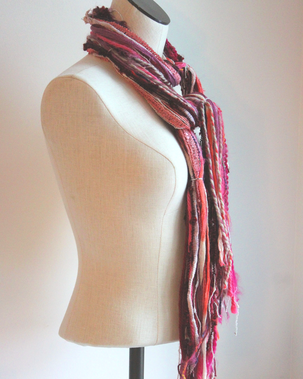 Pinks Yarn Scarf