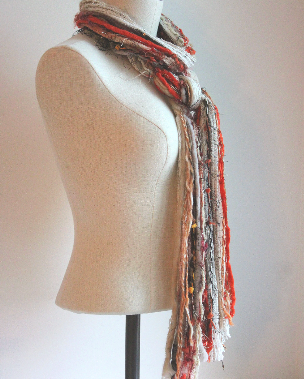 Oranges Yarn Scarf