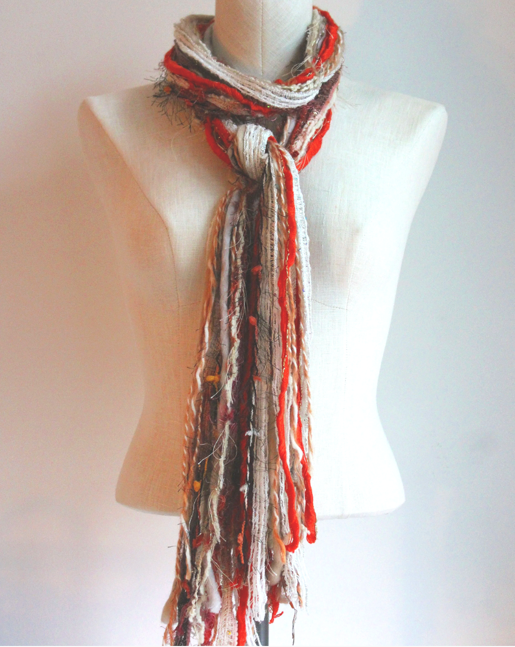 Oranges Yarn Scarf