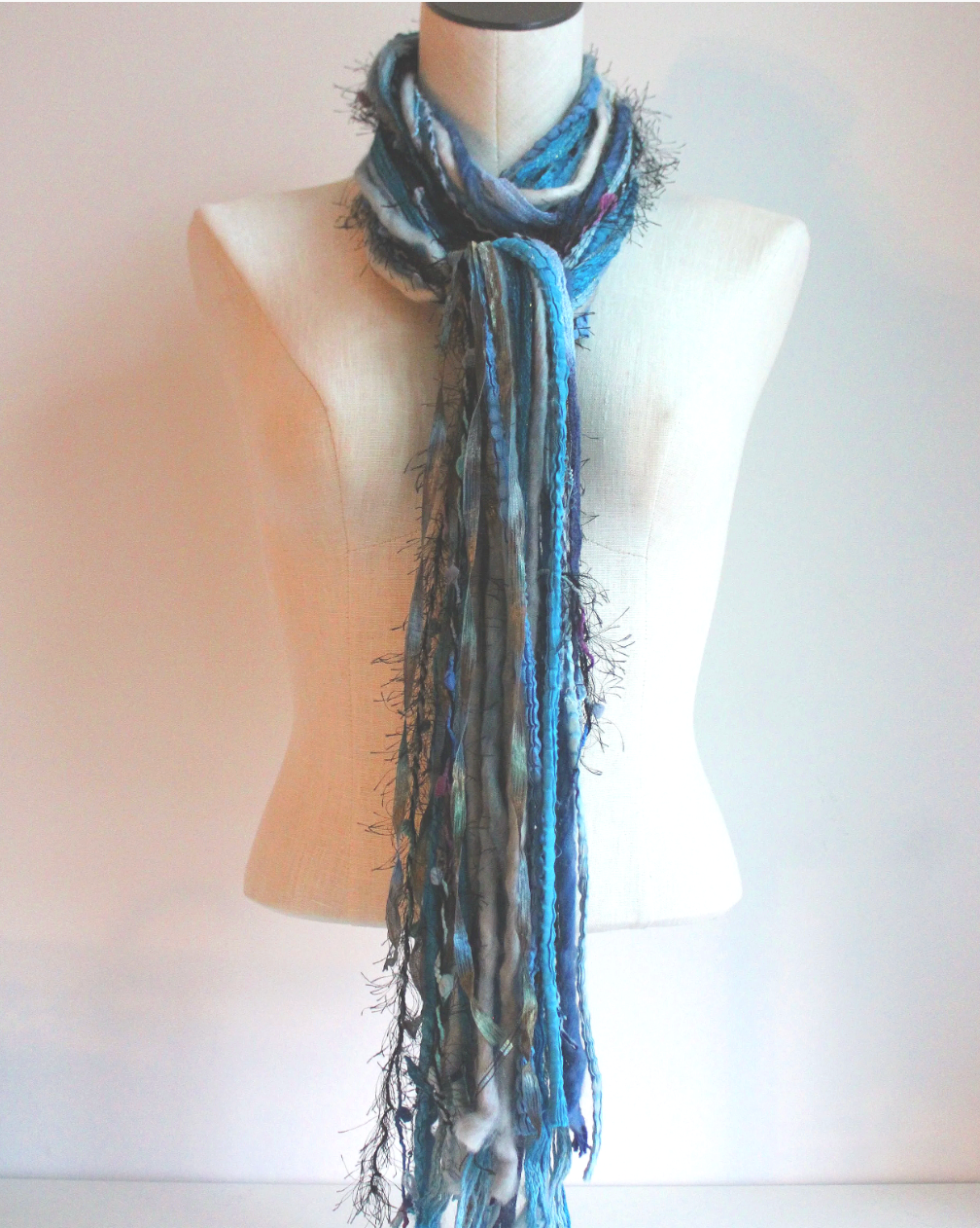Blues Yarn Scarf
