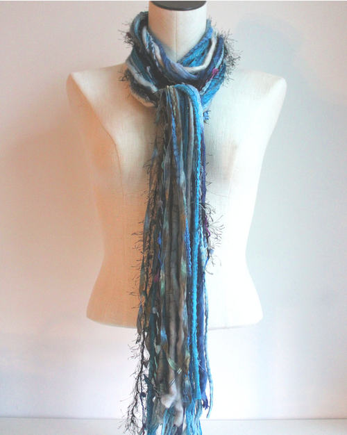 Blues Yarn Scarf