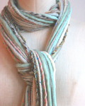 Sea Foam Mint Yarn Scarf