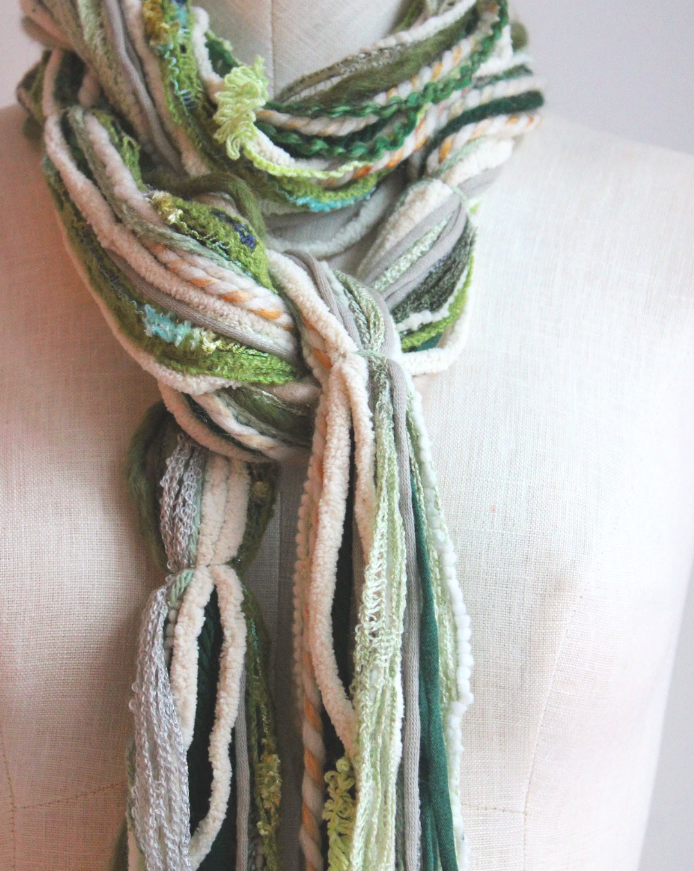 Greens Yarn Scarf