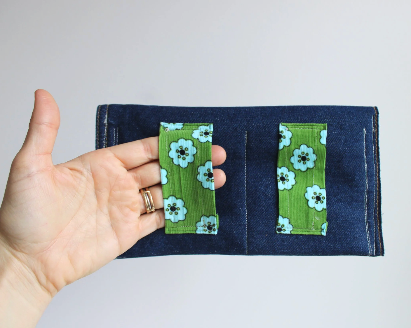 Deep Denim Hand-Catch Wallet